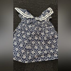 Janie and Jack Navy Blue Floral Dress